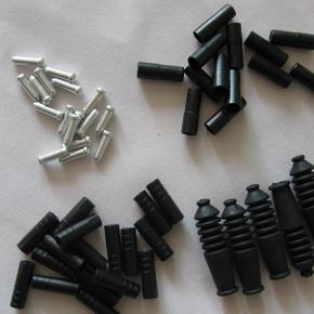 自行車剎車變速線管套橡膠防塵套鋁質(zhì)線芯線尾帽單車線管組配件